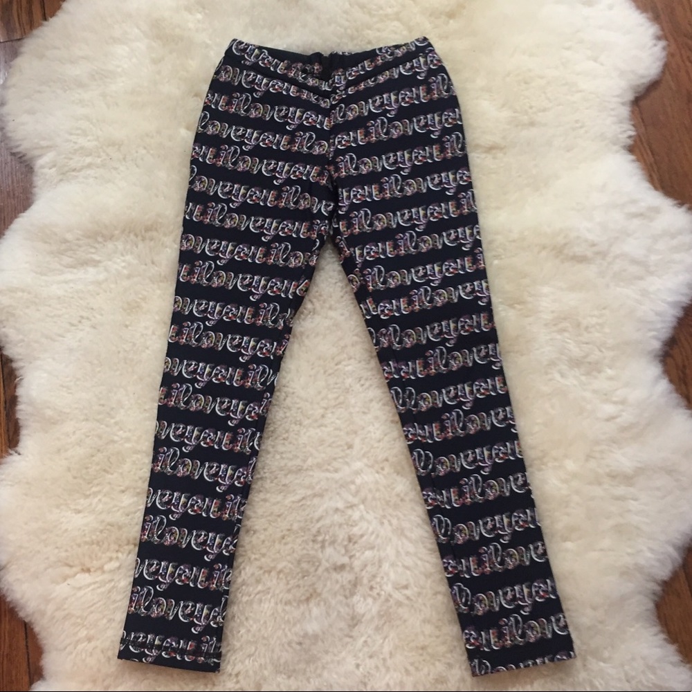 RARE Cynthia Rowley ILOVEYOU Scuba Neoprene Pants